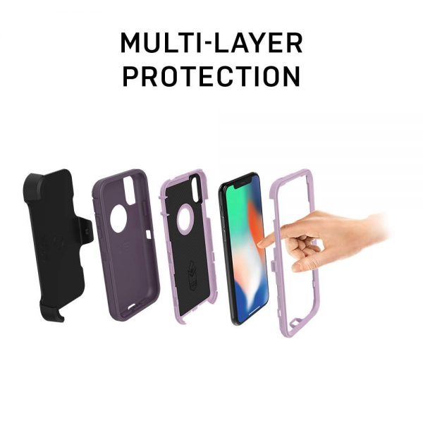 OtterBox Defender Series for Apple iPhone X, Black - Image 3