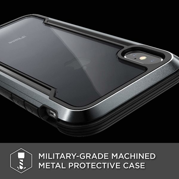 X-Doria Defense Shield Series Case Designed for iPhone X, iPhone Xs, Military Grade Drop Tested, Anodized Aluminum, TPU, and Polycarbonate Protective Case - Image 2