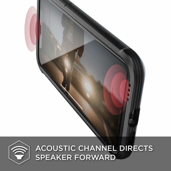 X-Doria Defense Shield Series Case Designed for iPhone X, iPhone Xs, Military Grade Drop Tested, Anodized Aluminum, TPU, and Polycarbonate Protective Case - Image 4