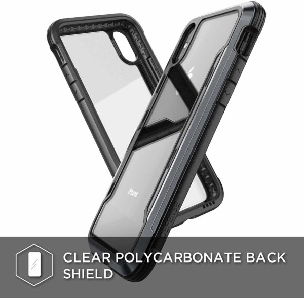 X-Doria Defense Shield Series Case Designed for iPhone X, iPhone Xs, Military Grade Drop Tested, Anodized Aluminum, TPU, and Polycarbonate Protective Case - Image 3