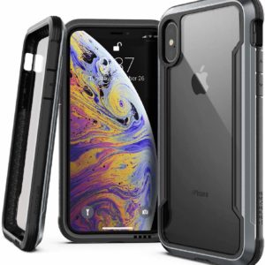 X-Doria Defense Shield Series Case Designed for iPhone X, iPhone Xs, Military Grade Drop Tested, Anodized Aluminum, TPU, and Polycarbonate Protective Case