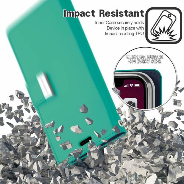Wallet Case For iPhone 11 Pro Max Cover Flip X Xr Xs Max Card Shockproof Slim [Rich Diary] - Image 3