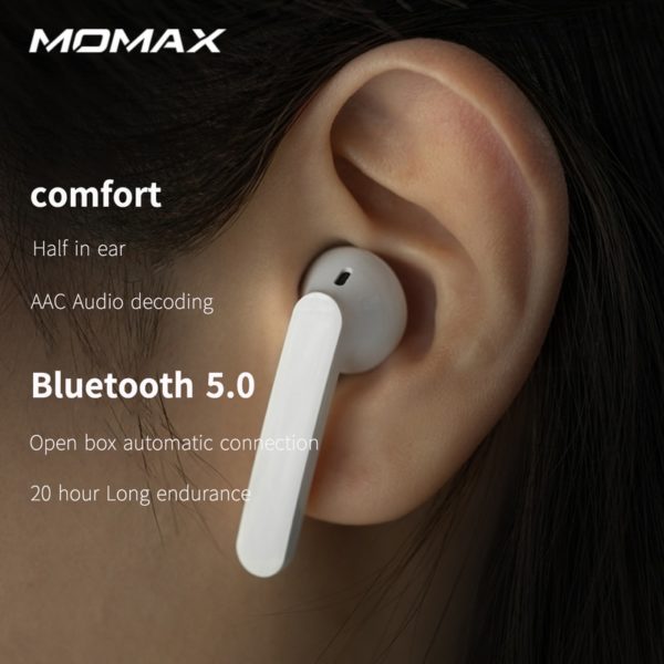 Momax PILLS GO WS Wireless Headphones Earphones sport Earbuds Headset Support iOS/Android Charging Box