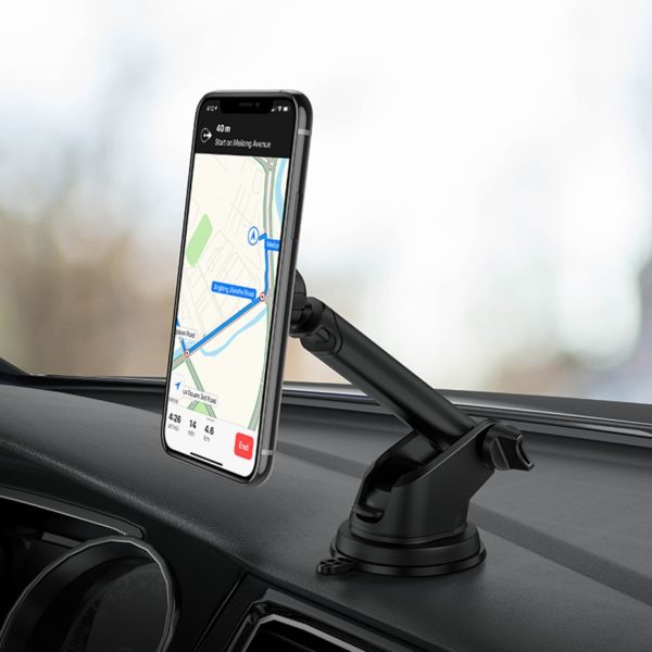 Hoco Magnetic Dashboard Car Phone Holder For iPhone 12 Pro Max Windshield Mount Suction Cup Holder - Image 3