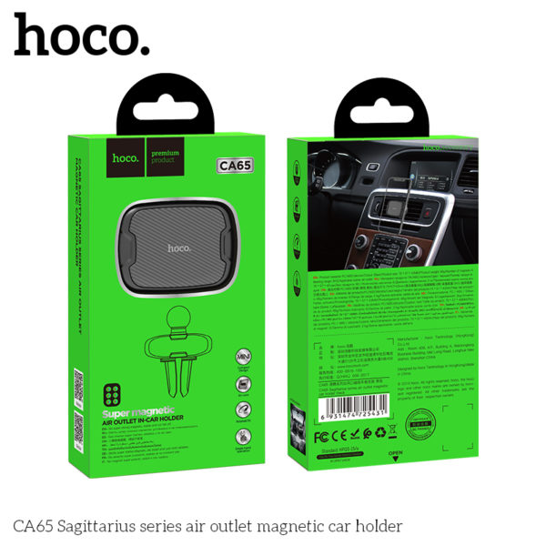 Hoco Magnetic Car Phone Holder For iPhone 11 12 Pro Max Universal Air Outlet - Image 3