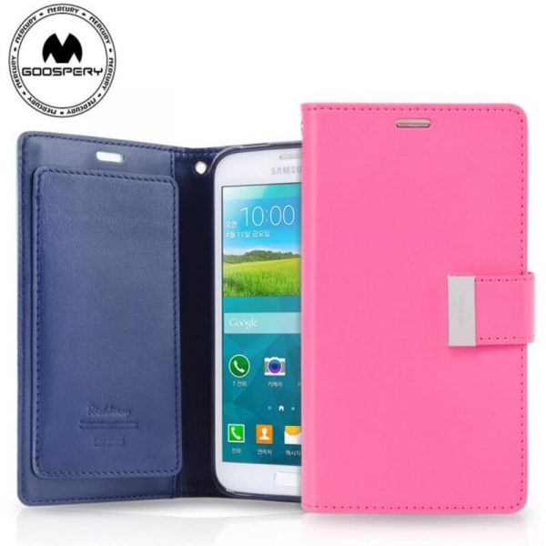 Rich Diary Wallet Case For IPHONE 13mini 13 12mini 11 12 PRO XR XS MAX X 7 8 6 6S PLUS 5S 5C SE 2020 Mercury Leather Book Case - Image 2