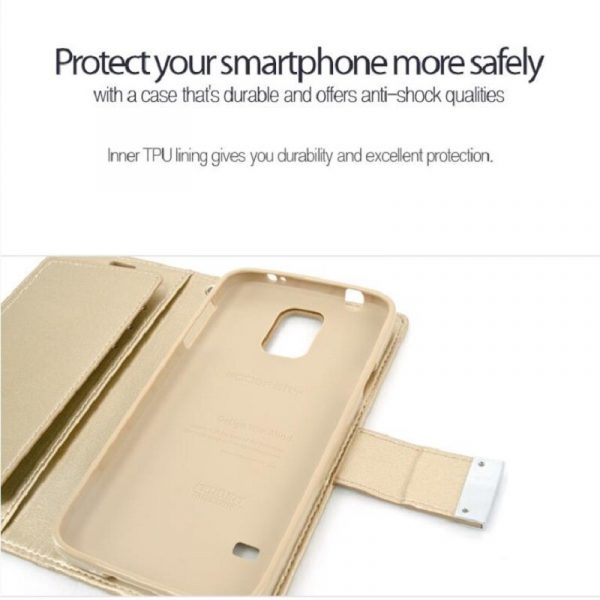 Rich Diary Wallet Case For IPHONE 13mini 13 12mini 11 12 PRO XR XS MAX X 7 8 6 6S PLUS 5S 5C SE 2020 Mercury Leather Book Case - Image 4